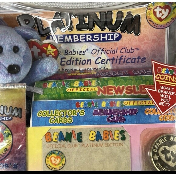 TY Beanie Babies  platinum club Collectors Item 1999 - Picture 5 of 8